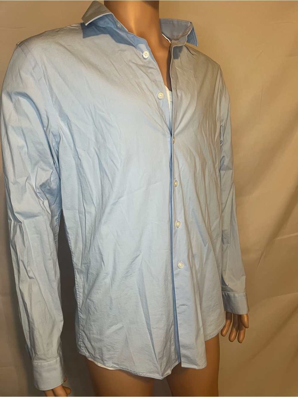 Express Men's Sky Blue Dress Shirt